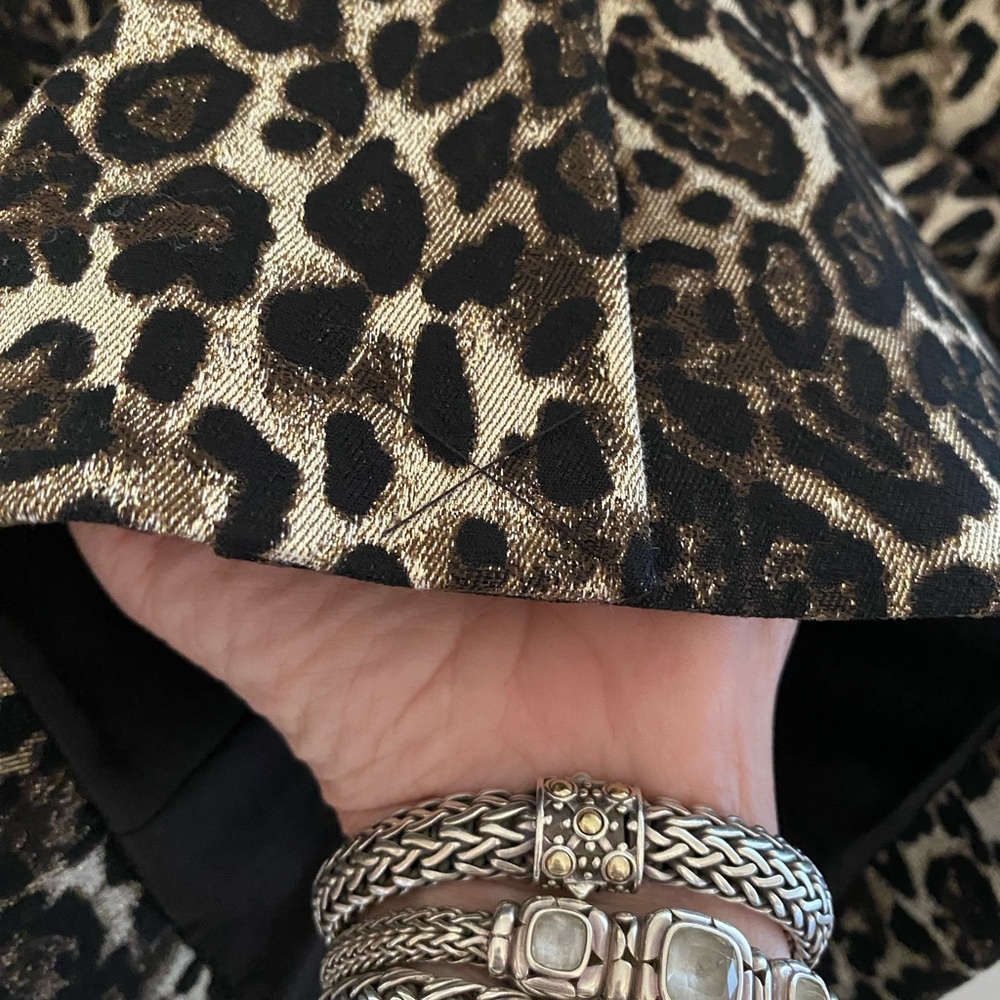 Alice and Olivia Toby Leopard Jacquared Blazer 6 NWOT - Picture 9 of 10